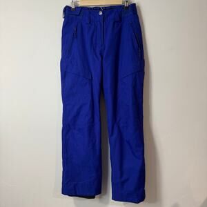 Salomon Women's Ski Snow Pants Blue Purple Mountain Winter Waterproof
